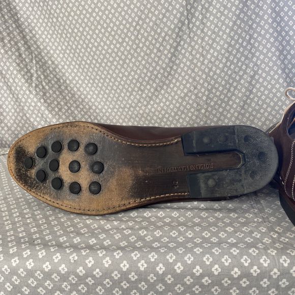 Elegant Brown Leather Men's Derbys - Picture 9 of 13